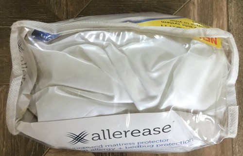 allerease maximum allergy and waterproof zippered mattress protector