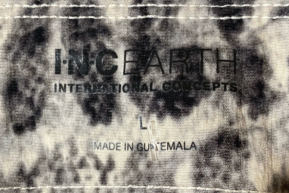 Saia feminina INC EARTH cinza branca elástica cintura estampa de cobra linha A tamanho grande - Imagem 3 de 4