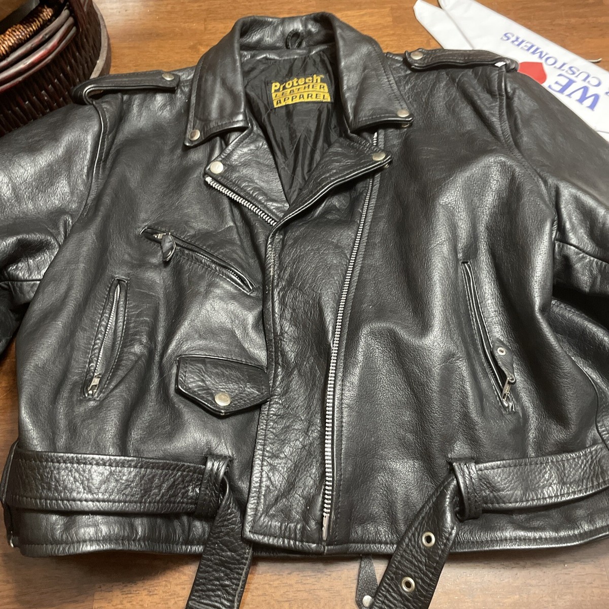 protech leather apparel 34 シングル ライダース US Harley Davidson Bike Jackets Protech Leather Apparel Genuine