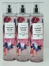 Bath & Body Works Violet Plum Fine Fragrance Mist x3