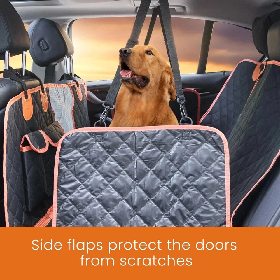 Dog Car Seat Cover for Back Seat Waterproof Hammock Nonslip Backseat Dog Cover - Image 4 of 4