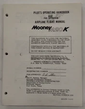 Mooney M20K Pilots Operating Handbook & FAA Approved Airplane Flight Manual-copy