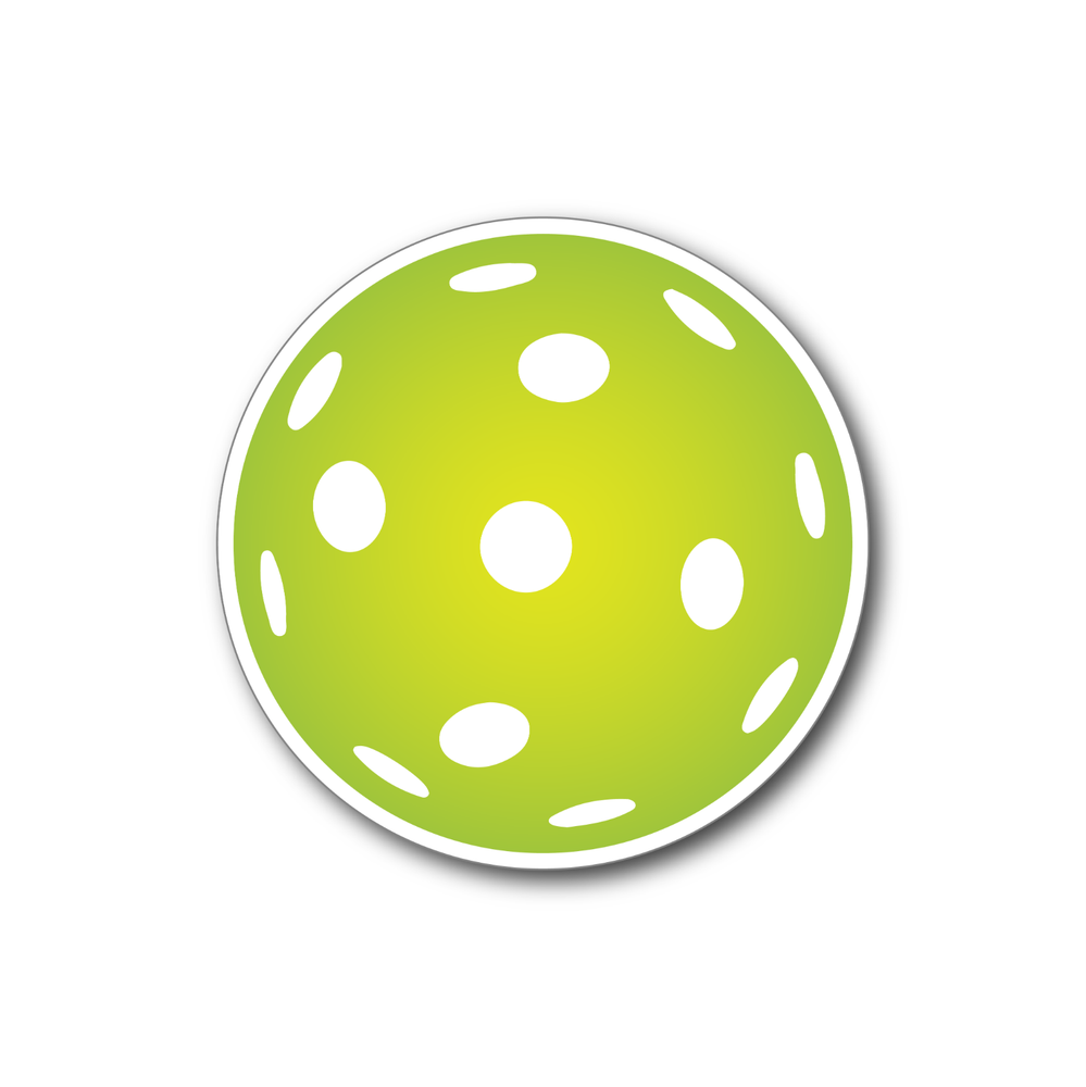 Green Pickleball Magnet for Gear & Accessories