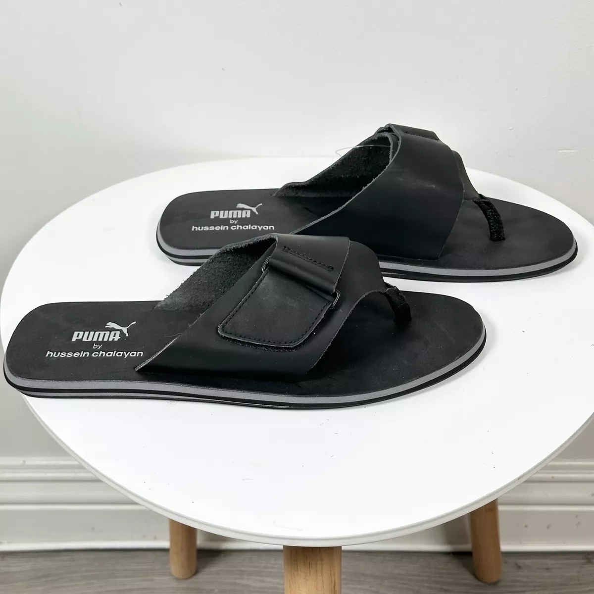 Puma leather flip flops cheap