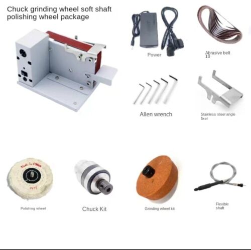 Desktop Mini Mini Electric Belt Machine DIY Polishing Machine Grinding Machine - Picture 15 of 16