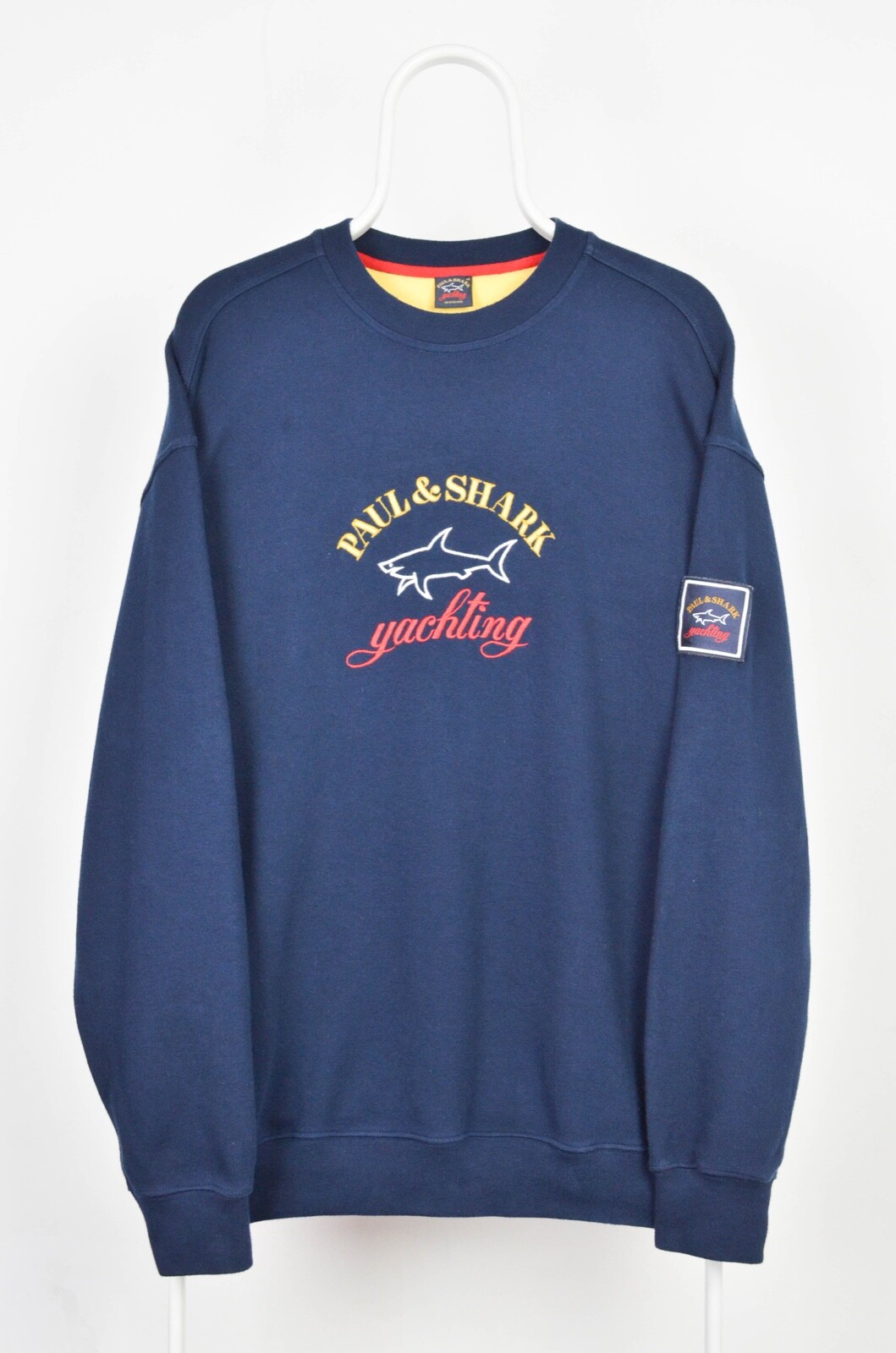 Logo Crew Neck Navy Sweatshirt Size 