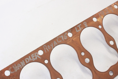 NOS 1929 Chandler Royal 75 8 Cylinder Engine Copper Head Gasket Victor 737 - Picture 4 of 4
