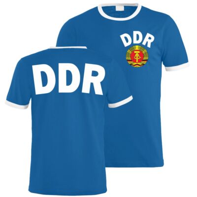 Herren T-Shirt DDR National Trikot Team Ostdeutschland Osten nva