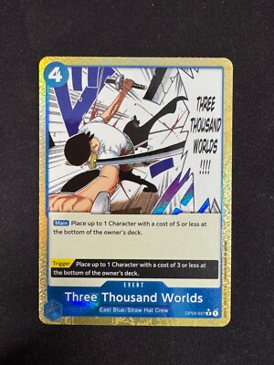 Three Thousand Worlds ALTERNATE ART (OP03-057 R) One Piece Card Game Englisch