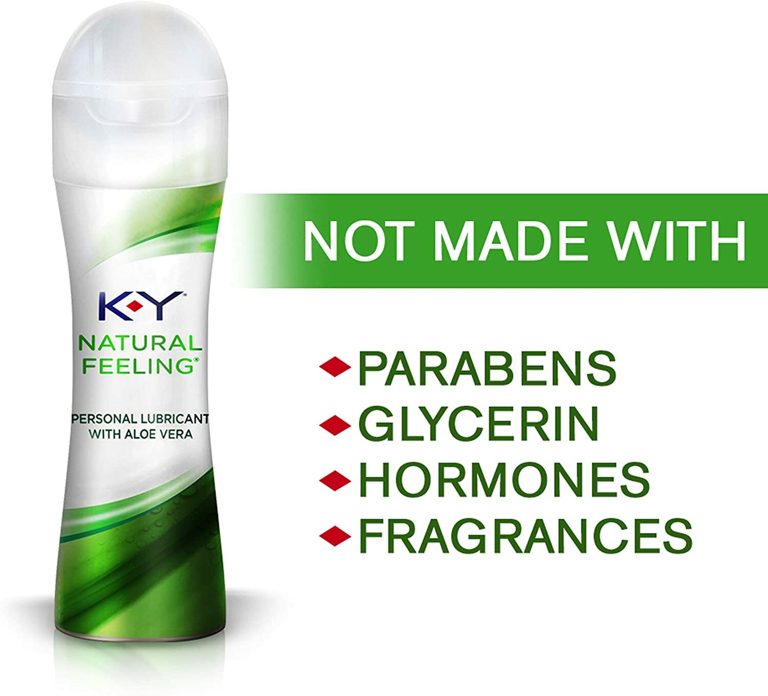 (2 PACK) KY Natural Feeling Personal Lubricant With Aloe Vera 1.69 oz+