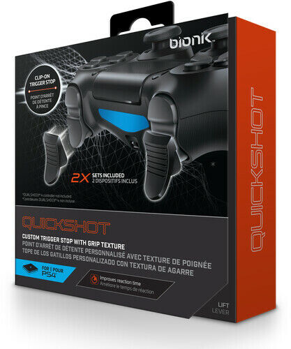 Bionik Quickshot BNK9024 Trigger Stop Lock System for PlayStation DualShock 4 - Picture 1 of 20