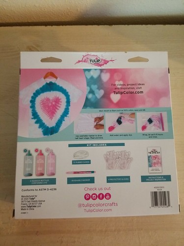 Tulip One Step Tie-Dye Kit (Hearts) Everything To Make Heart GET YOURS TODAY!! - Picture 2 of 6