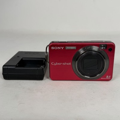 Sony Cyber-shot DSC-W150 Digital Camera 8.1MP 5x Zoom Red W/ Charger
