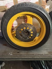 GENUINE 1998 SUZUKI GSX750 - COMPLETE 17" REAR WHEEL & TYRE           1305 IN 03