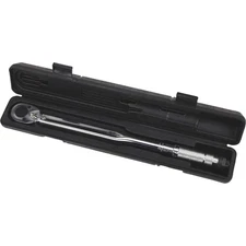 Klutch 1/2in.-Drive Torque Wrench, 20-150 Ft./Lbs. Torque, 18in.L