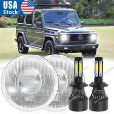 7 inch LED Headlights For Mercedes Benz G500 G55 AMG 2002-2003 2004 2005 2006