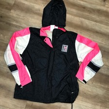 NIKE INTERNATIONAL VINTAGE 90s PINK BLACK WHITE WINDBREAKER JACKET ADULT MEDIUM