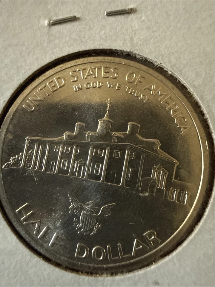 1982-D George Washington Commemorative Half Dollar BU Unc 50C 90% SIlver * A8 - Image 2 of 4