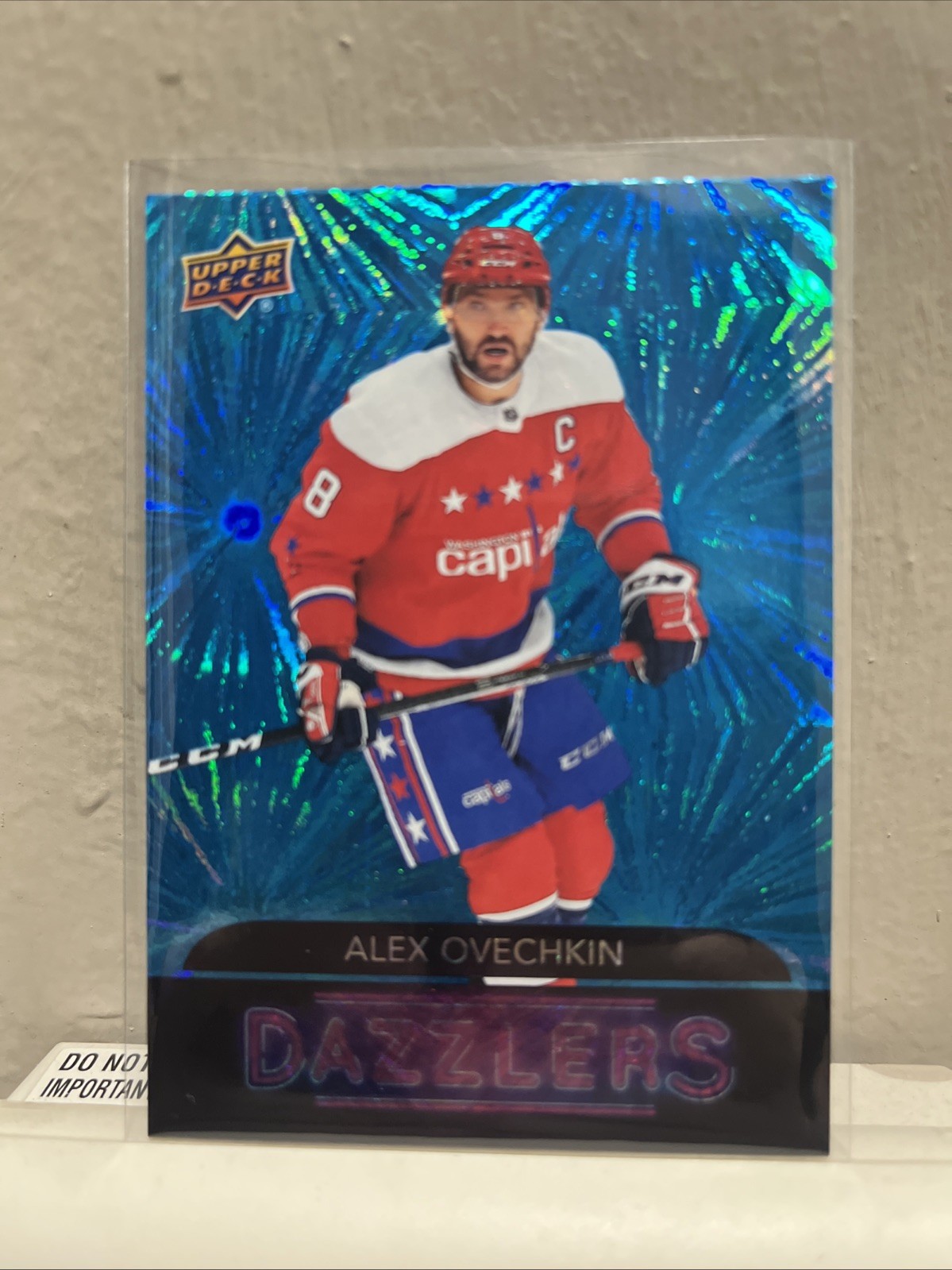 🏒 ALEX OVECHKIN 2020-21 UPPER DECK DAZZLERS BLUE #DZ-47 WASHINGTON CAPITALS 🚨