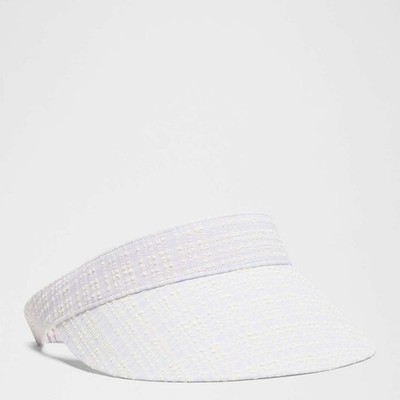 Lululemon Womens Seersucker Check Removable Sweatband Visor 
