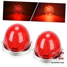 2PCS Watermelon Lights, 17 LED Dual Function Red Stop Turn Marker Lights  Red