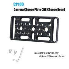 1/4" 3/8" Thread Cheese Mounting Plate Cheese Plate for Camera Tripod Rig