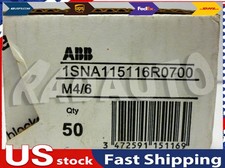 NEW Box of 50 ABB 1SNA115116R0700 Terminal Blocks