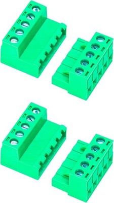 5.08mm 5 Pin Male Female Phoenix Connector Screw Terminal Block Gr Size: 2 Set