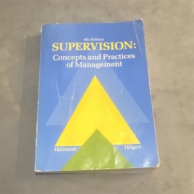 Supervision: Concepts and Practices of Management 4th PB Haimann Hilgert
