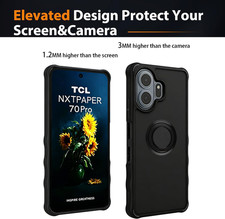 Case Compatible for TCL Nxtpaper 70 Pro 5G Phone Case Cover With Tempered Gl...