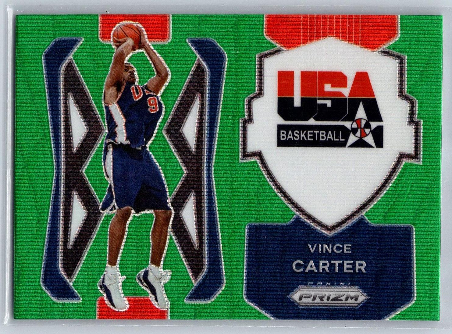 2021-22 Panini Prizm #6 Vince Carter USA Basketball Prizms Green