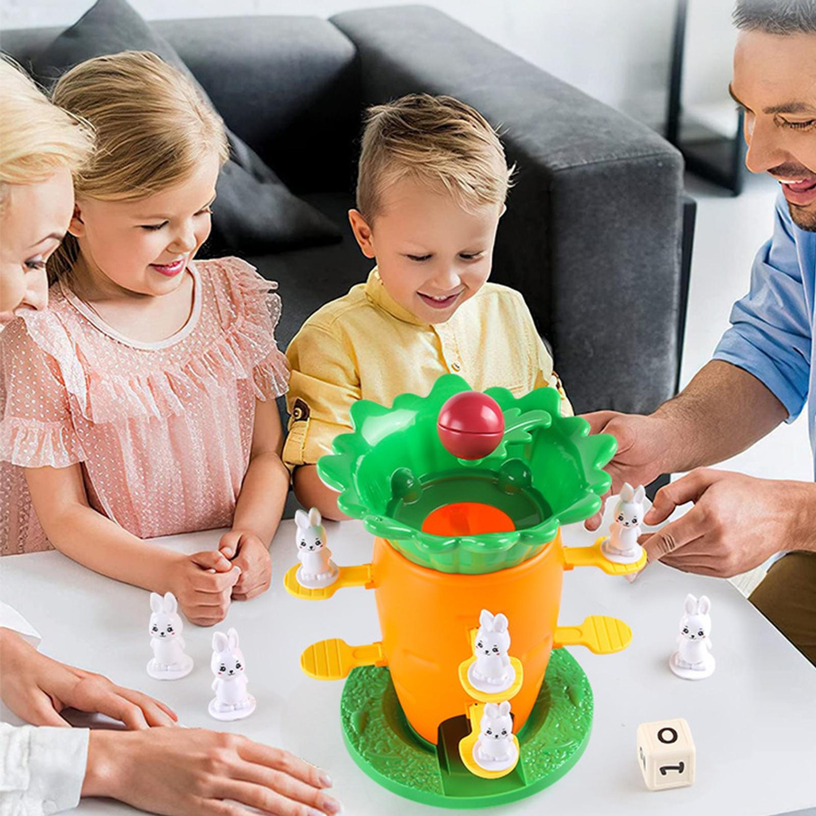 Rabbit Balance Game Toy Carrot Tower Balance Game Parent-Child Interactive Toy thumbnail 7