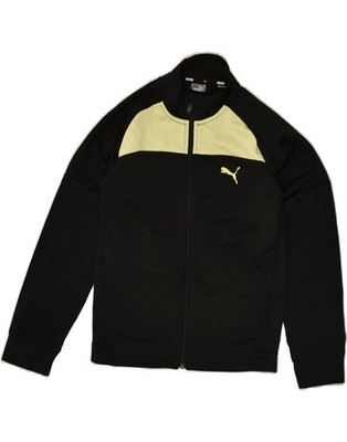 Puma Jungen Trainingsanzug Oberteil Jacke 9-10 Jahre schwarz Colourblock Polyester WX15