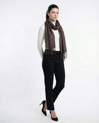 BRUNELLO CUCINELLI WOMEN'S MULTI METALLIC LINEN SCARF MSRP $1635