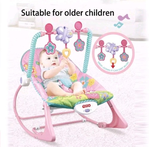 2in1 Electric Baby Infant Bouncer Rocker Vibration Chair Music Cradle Swing Seat - Picture 10 of 11