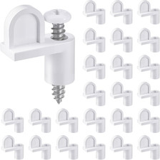 24 Pack 3/8 in Nylon Window Screen Clip with Screws Offset Clips for Fastens Sto