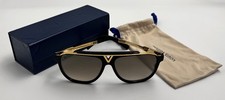 Louis Vuitton Z0936W Sunglasses Black Gold LV