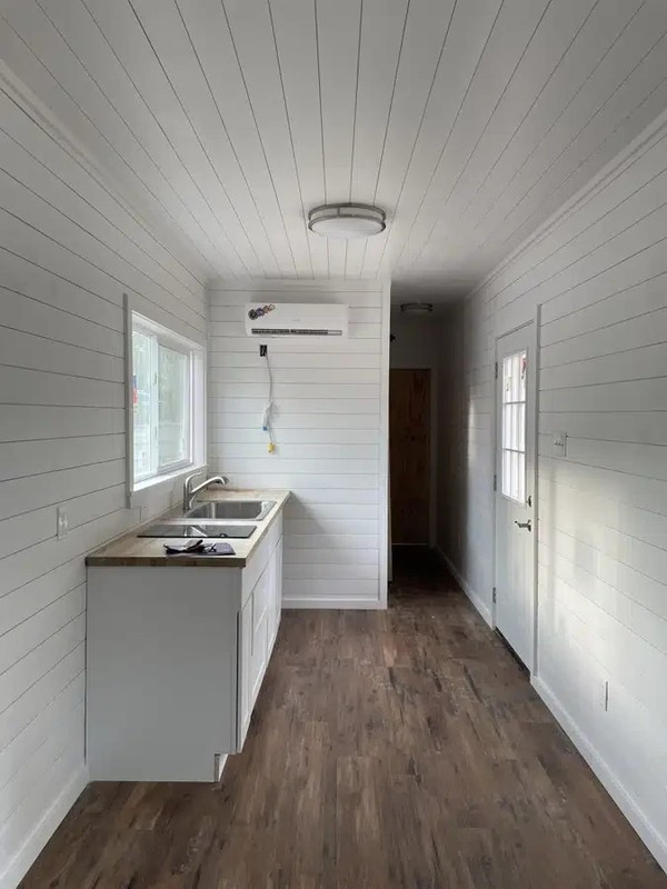 40ft Shipping Container Home 320 sq ft, 1 bedroom with cargo door entry. - Image 2