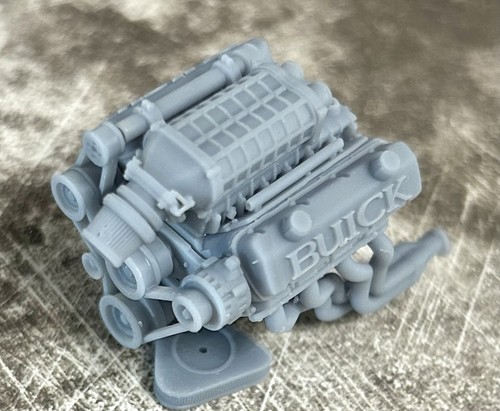 Resin “Buick Supercharged” Big Block Engine for scale model cars, 1/24 ...