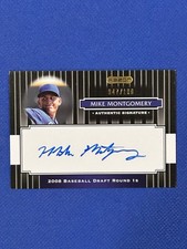 2008 Razor Signature Series Black /199 Mike Montgomery #184 Auto Autograph X