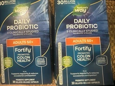 2-Natures Way FORTIFY Probiotic AGE 50+ daily 30 Billion 30 caps Exp: 08/2026