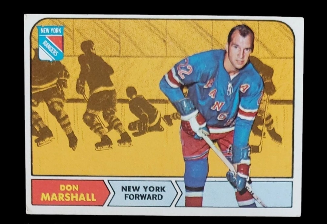 Don MARSHALL  1968-69 Topps Hockey card #75 New York Rangers
