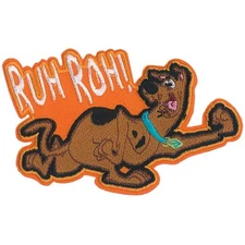 Patch - C&D Visionary - Scooby Doo Ruh Roh! 4.3" x 3" Iron-On Embroidered NEW