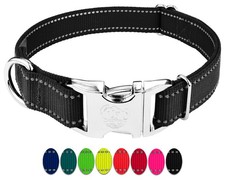 Country Brook Petz  Premium Reflective Nylon Dog Collar