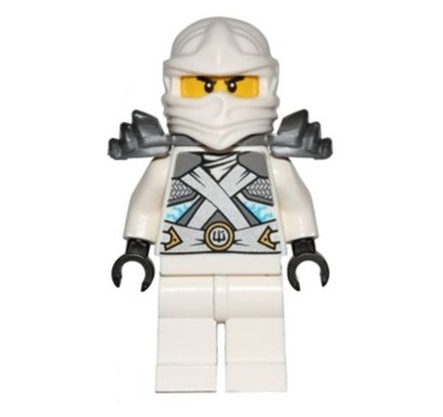 LEGO  Minifig njo0185 - Zane - Titanium Ninja White Minifigure NEW