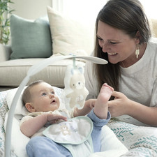 Keep Cozy 3-In-1 Vibrating Infant Toddler Baby Bouncer and Rocker Chair, Gray