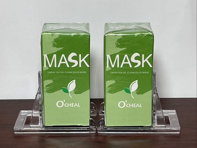 O Cheal MASK Green Tea Oil Clean Solid Mask (2 Pack Lot)
