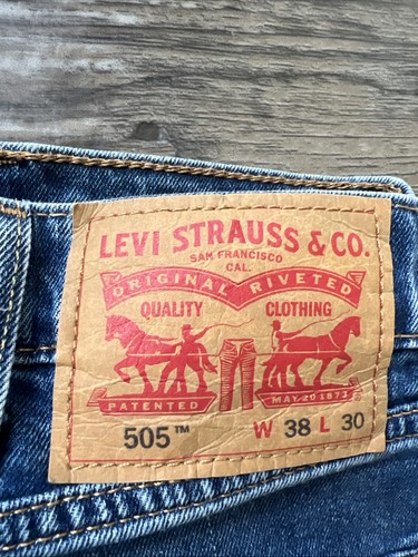 Levi 505 Straight Leg Jeans Gr. 38x30 Red Label Medium Wash Classic Levi’s - Bild 2 von 9
