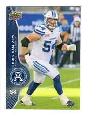 2017 Upper Deck CFL Chris Van Zeyl Card #49 Toronto Argonauts McMaster