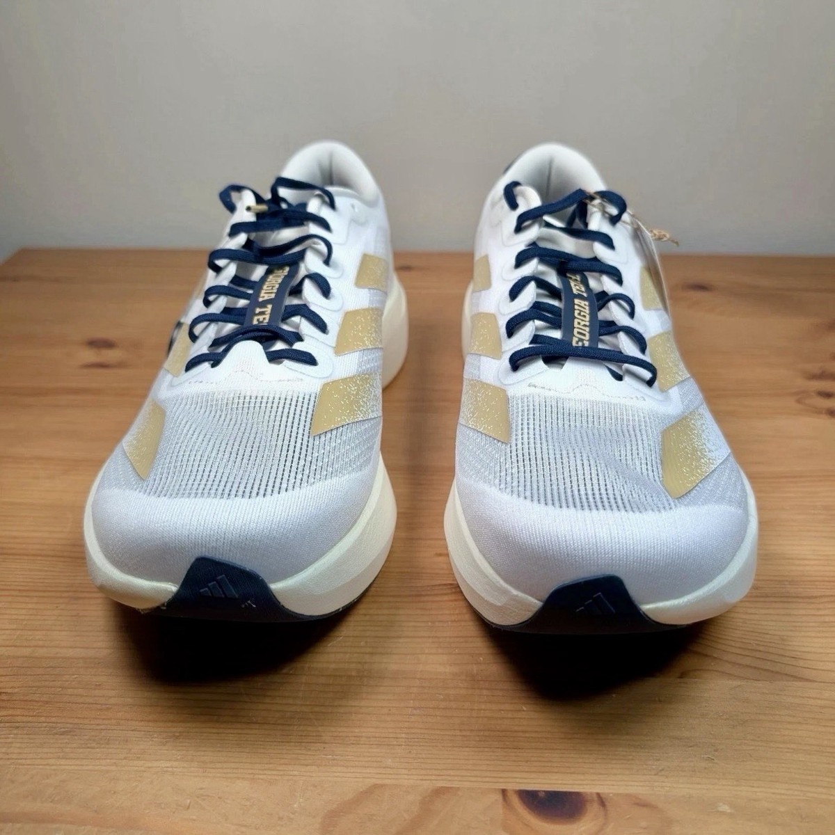 Adidas Adizero Evo SL Georgia Tech Yellow Jackets‎ White Gold Navy JQ4577 Mens 7 Georgia Tech Yellow Jackets Adidas Adizero Evo Sl Running  main image 2